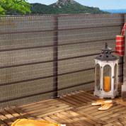 Woven privacy screen for Balcony - 1 x 5 m - Brown